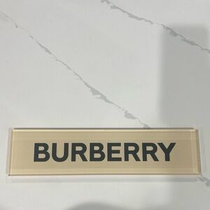 Burberry sign